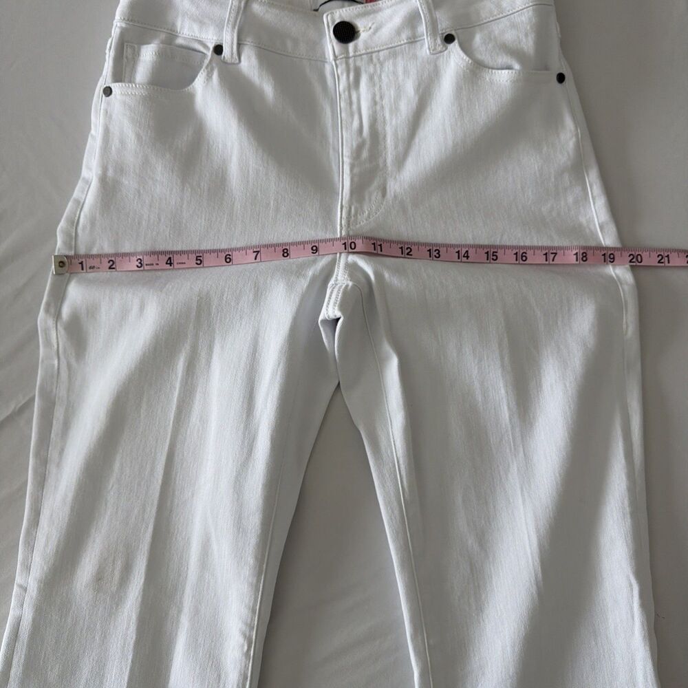 CAbi White Trouser Jeans Stretch Denim Flare Leg Womens Sz 6 Sty #5880 Versatile - Picture 11 of 15